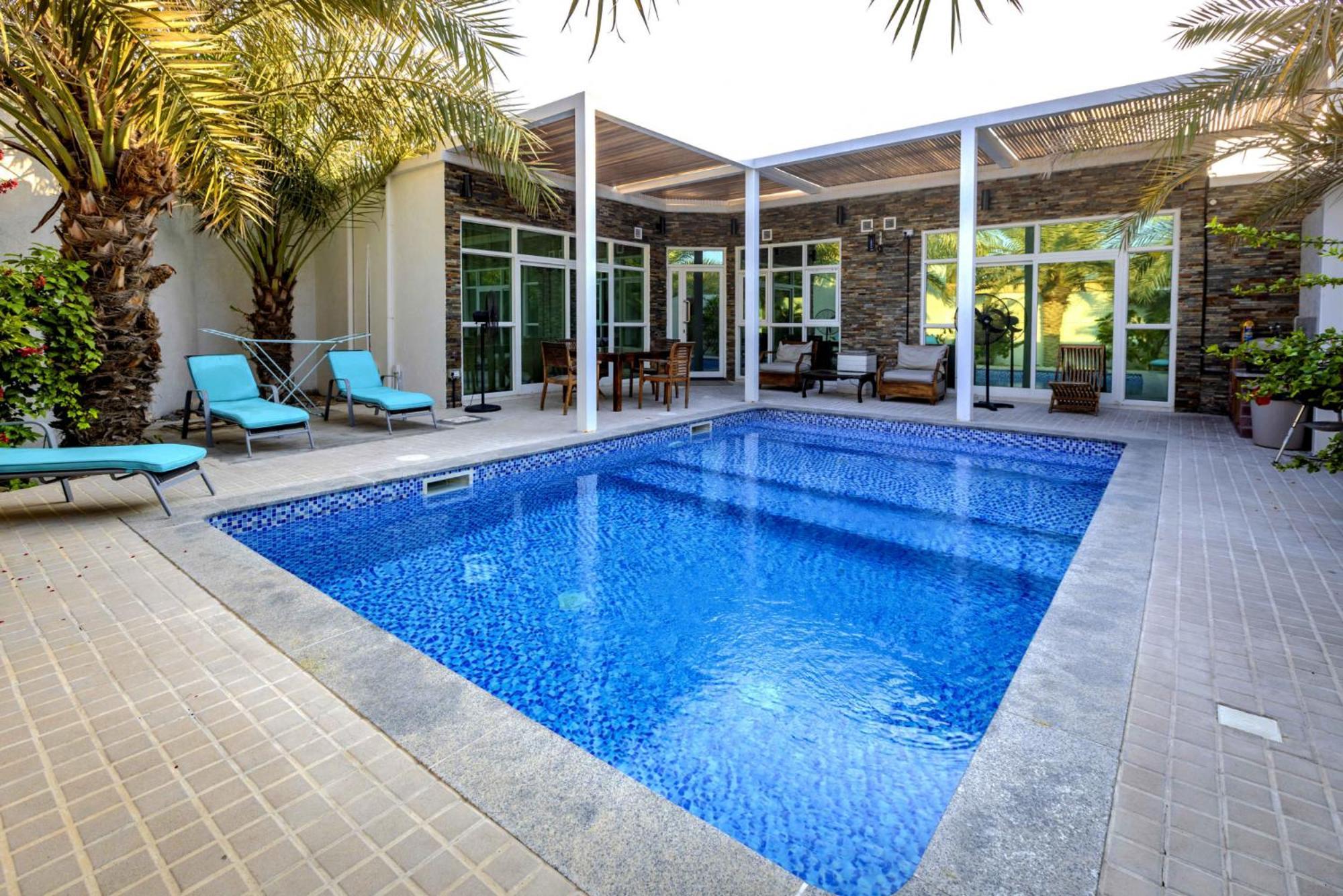 Dar 66 Pool Chalets With Jacuzzi 拉斯阿尔卡麦 外观 照片